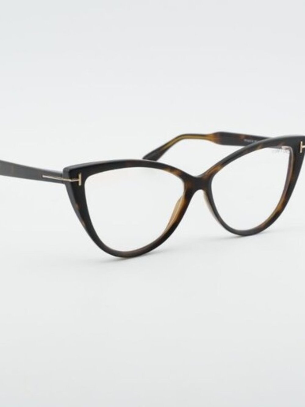 Tom Ford FT5843-B 052 Eyeglasses Dark Havana 56mm Cat Eye Frame